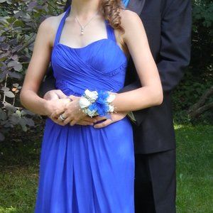 JILL STUART Royal Blue Chiffon Formal Gown